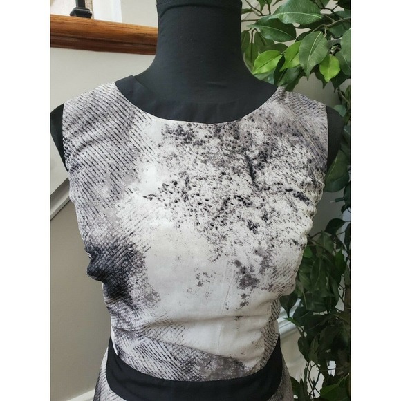 Mossimo Women Multicolor Polyester Round Neck Sleeveless KneeLength Dress Size L - Picture 5 of 10